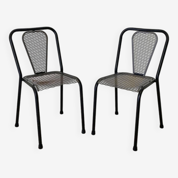 Pair of René Malaval designer chairs model Seducta vintage 1950's