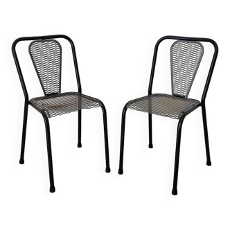 Pair of René Malaval designer chairs model Seducta vintage 1950's