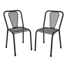 Pair of René Malaval designer chairs model Seducta vintage 1950's