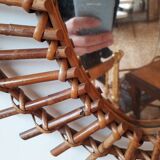 Rattan mirror oval - 61x42cm