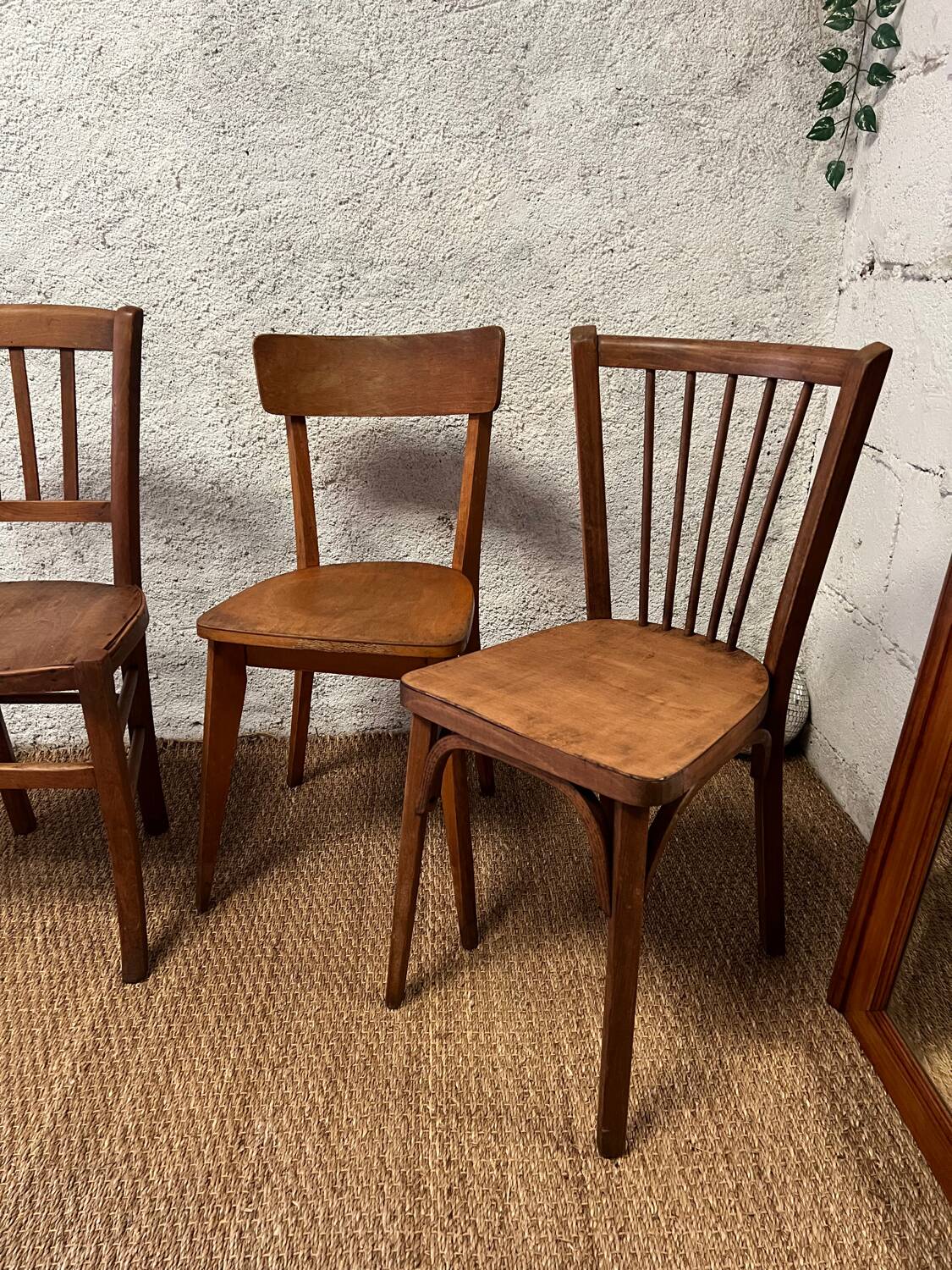 4 vintage bistro chairs