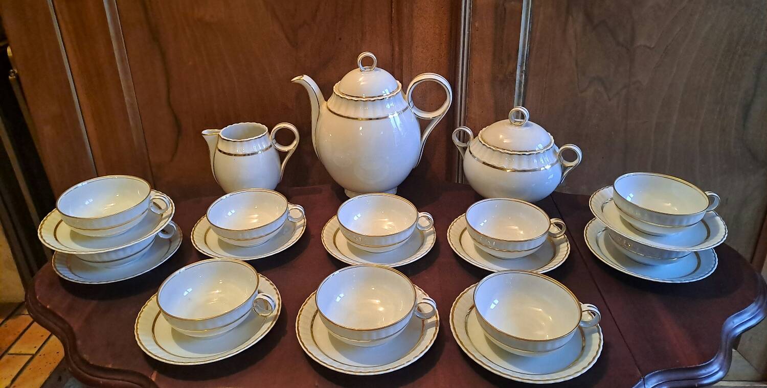 Bernardaud Limoges porcelain tea set