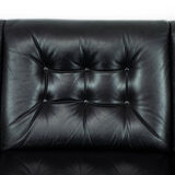 Midcentury leather lounge sofa 1960s