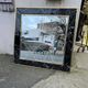 Mirror in brass and white veined black marble from the 70s