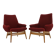 1960s Pair of Miroslav Navratil lounge Chairs, Czechoslovakia