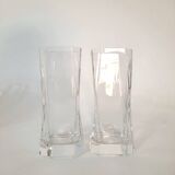 Servizio 11 Bicchieri con portaghiaccio, Tumbler Designer Cini Boeri Per Arnolfo Di Cambio.