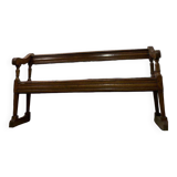 Antique wooden bench with pinned construction