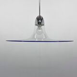 Space Age Italian Bubble Glass & Chrome Pendant Light, 1970's