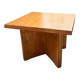 Square modernist table made of solid pine from the 1950s.