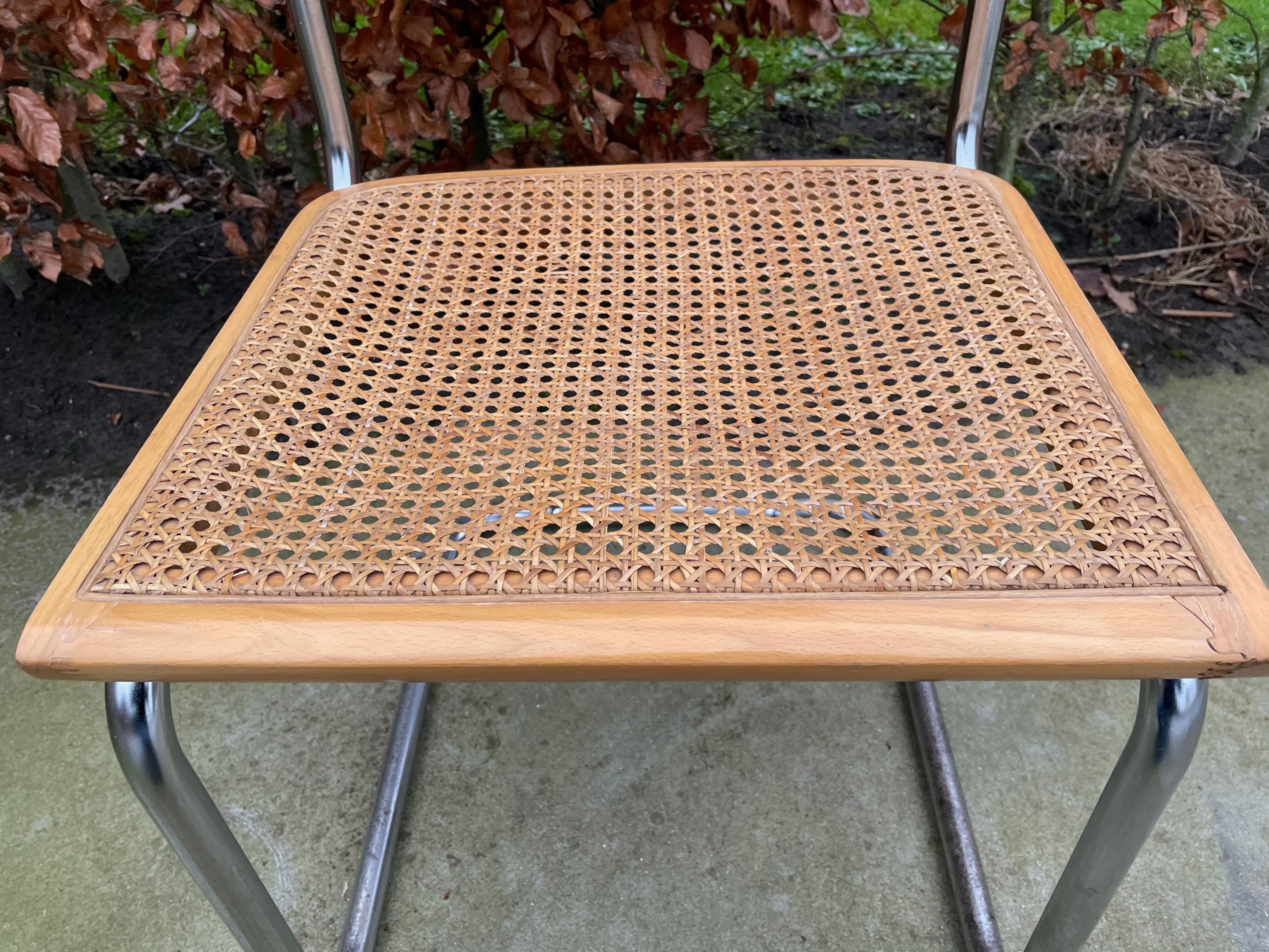 Lot of 4 chairs model Cesca by Marcel Breuer