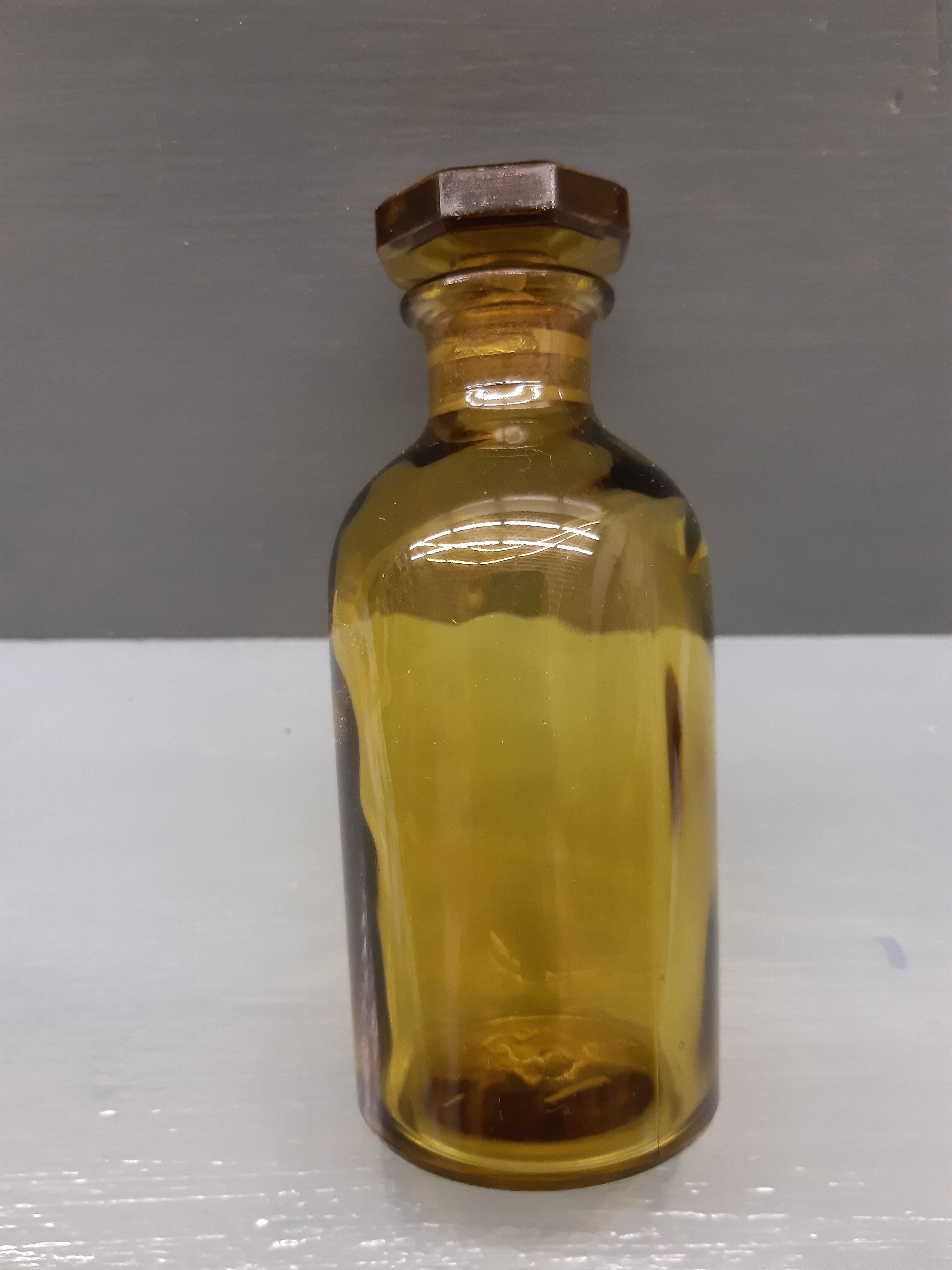 Bottle apothecary amber glass capping emeri 125ml