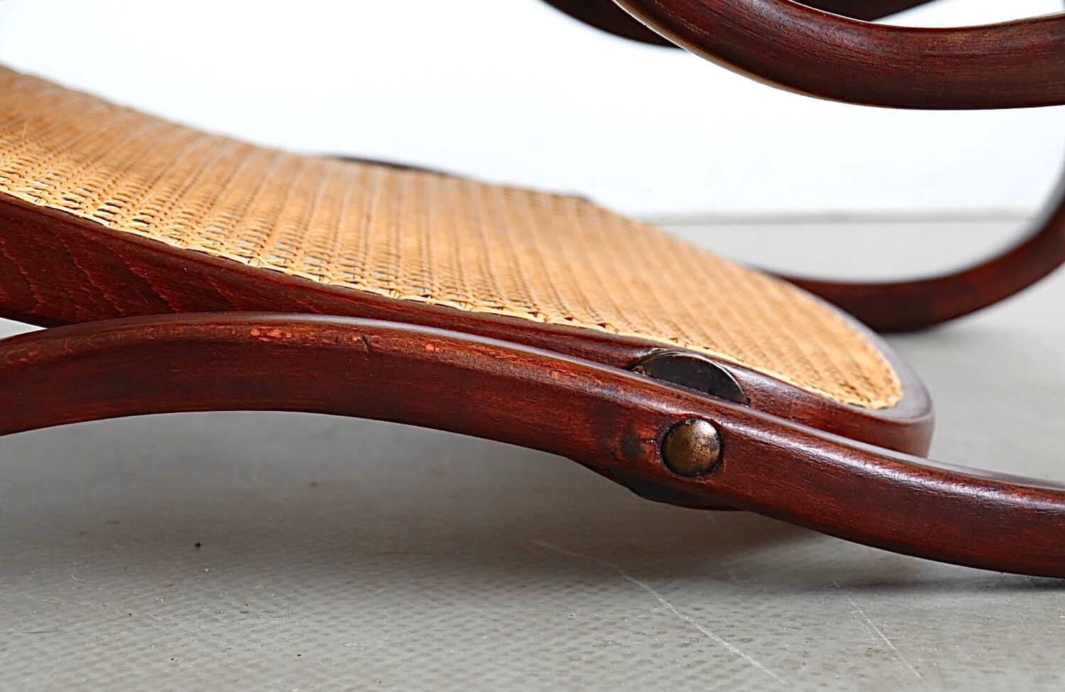 Thonet No. 1 Bentwood and Webbing Folding Arm Chair