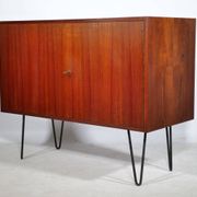 Buffet d'Erich Stratmann, teck, pieds en épingle à cheveux, armoire, années 1960