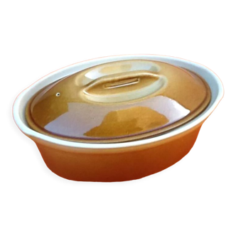 Menastyl Fire Terrine France " baking collection " Oval shape Brown ceramic