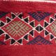 Red Berber kilim handmade carpets 200x118cm