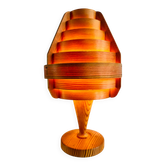 Lampe de table conique en placage de pin modèle B-119/1 par Hans-Agne Jakobsson pour Ab Markaryd, Suède, années 1960.