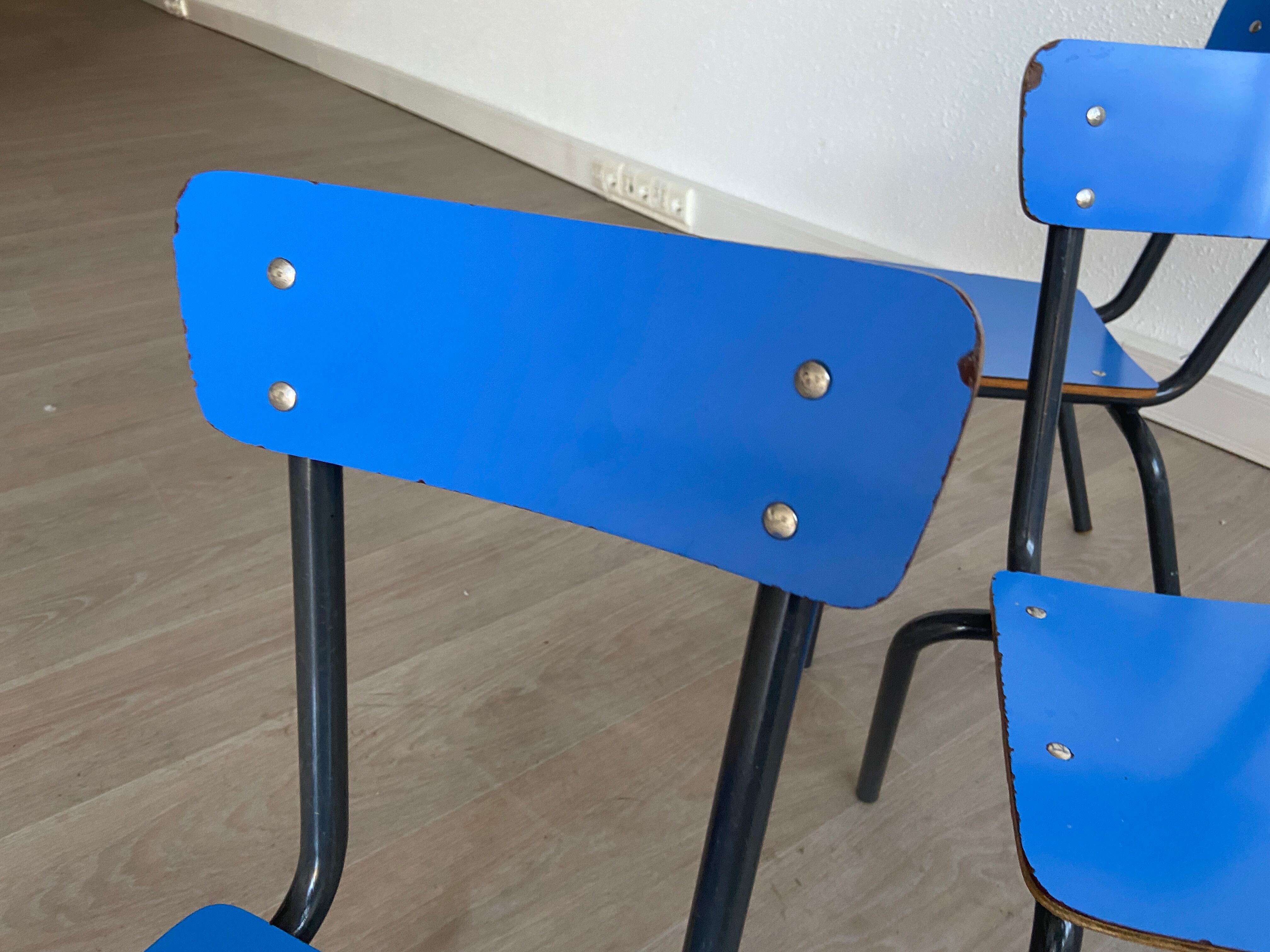 Formica vintage kindergarten chair 70s