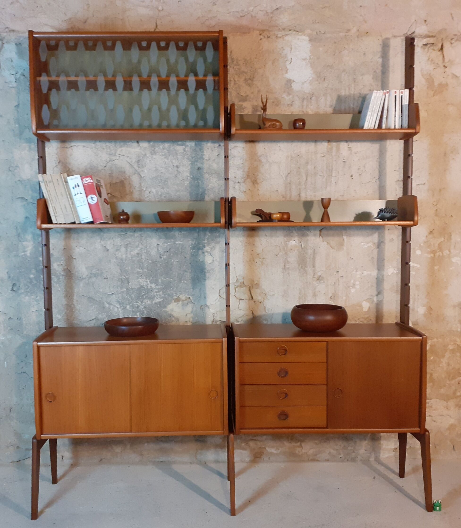 Norwegian teak storage furniture, Ergo model, 2 modules by blindheim