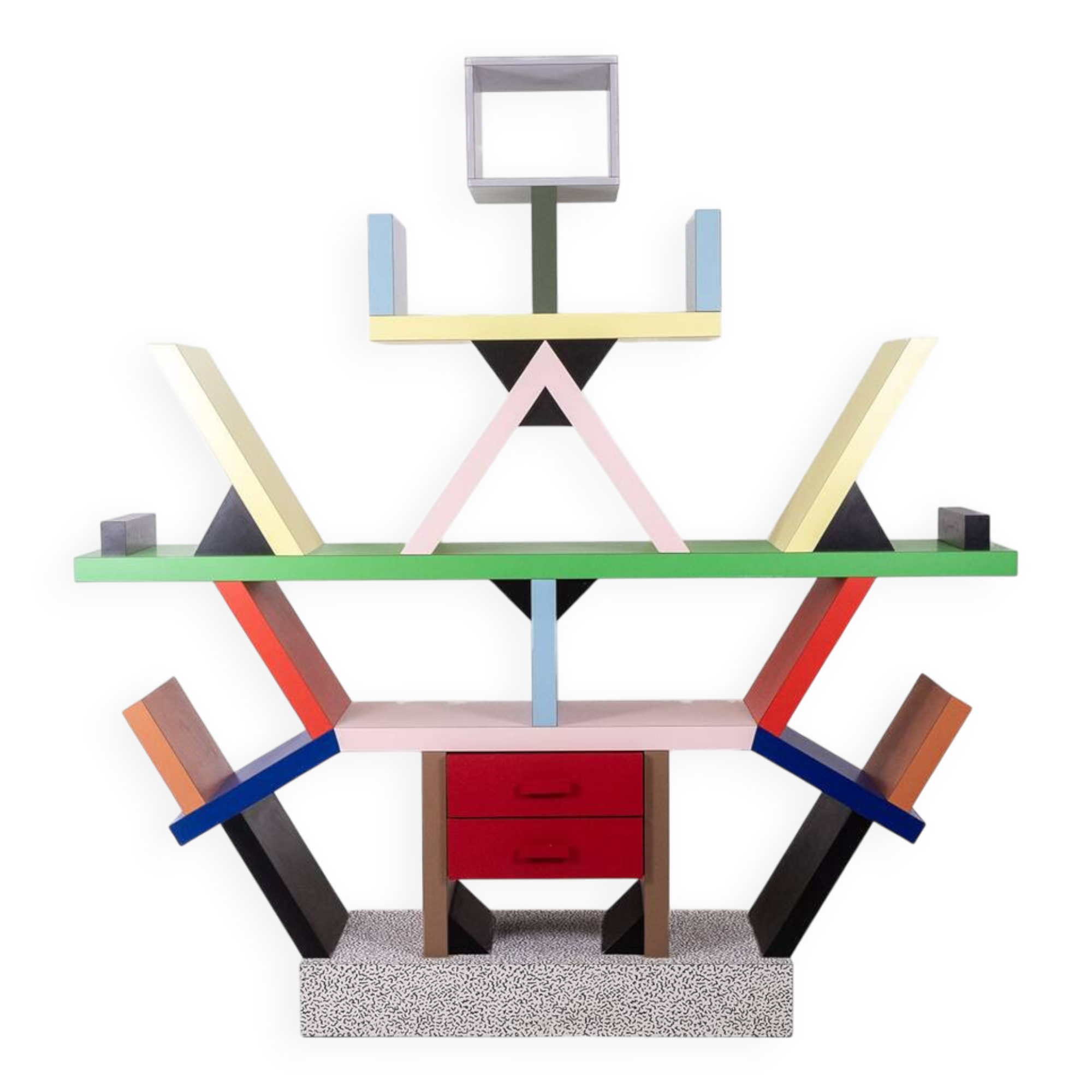 Ettore Sottsass for Memphis. Carlton Library. Year 1981.