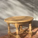 Table basse ronde chêne massif