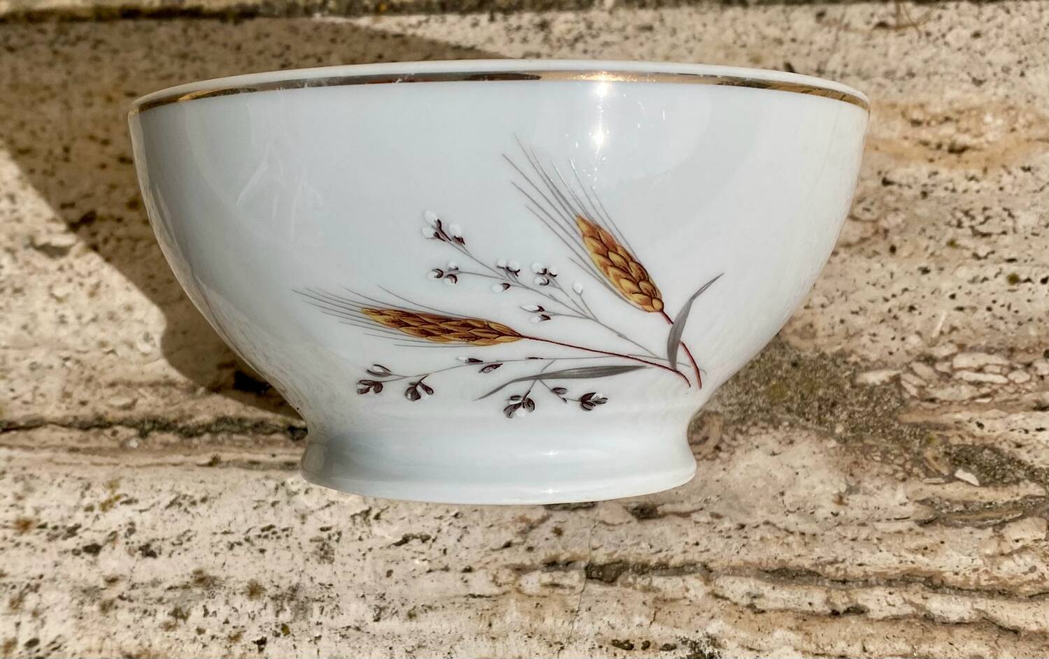 4 vintage deshouliiere porcelain bowls