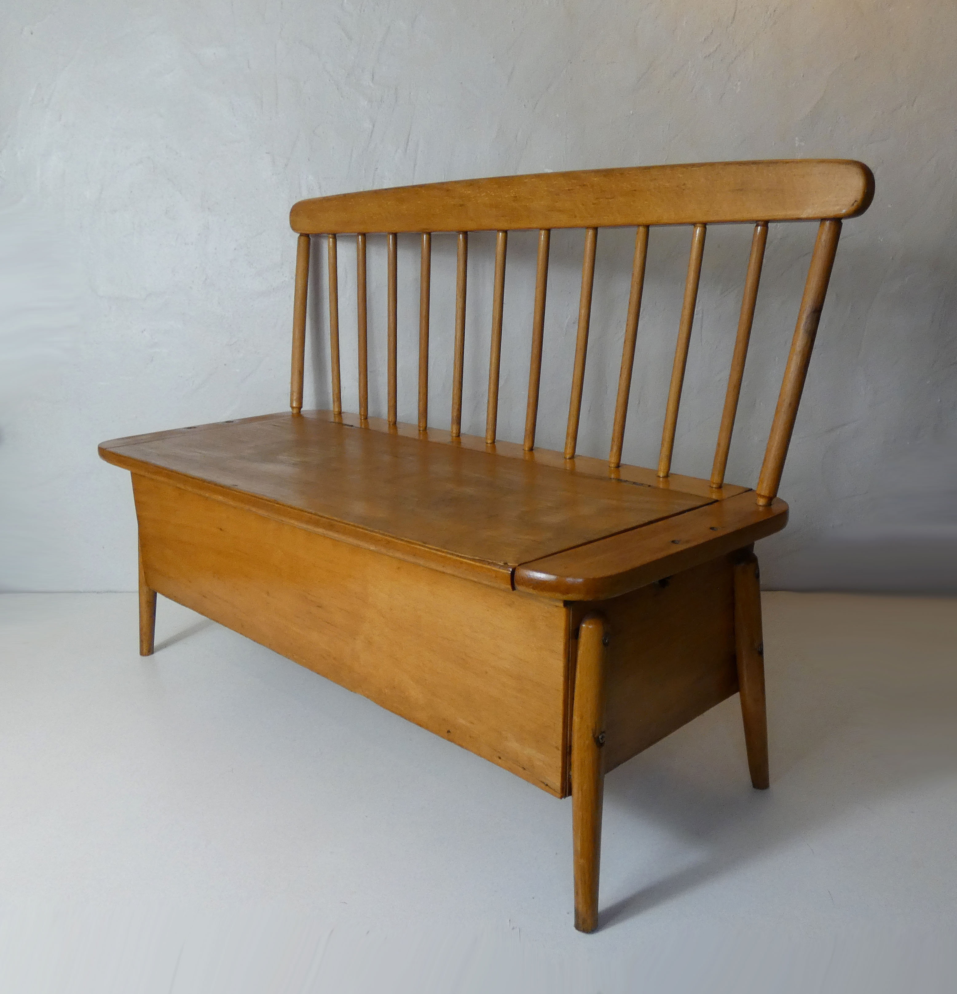 Old wooden bench for children