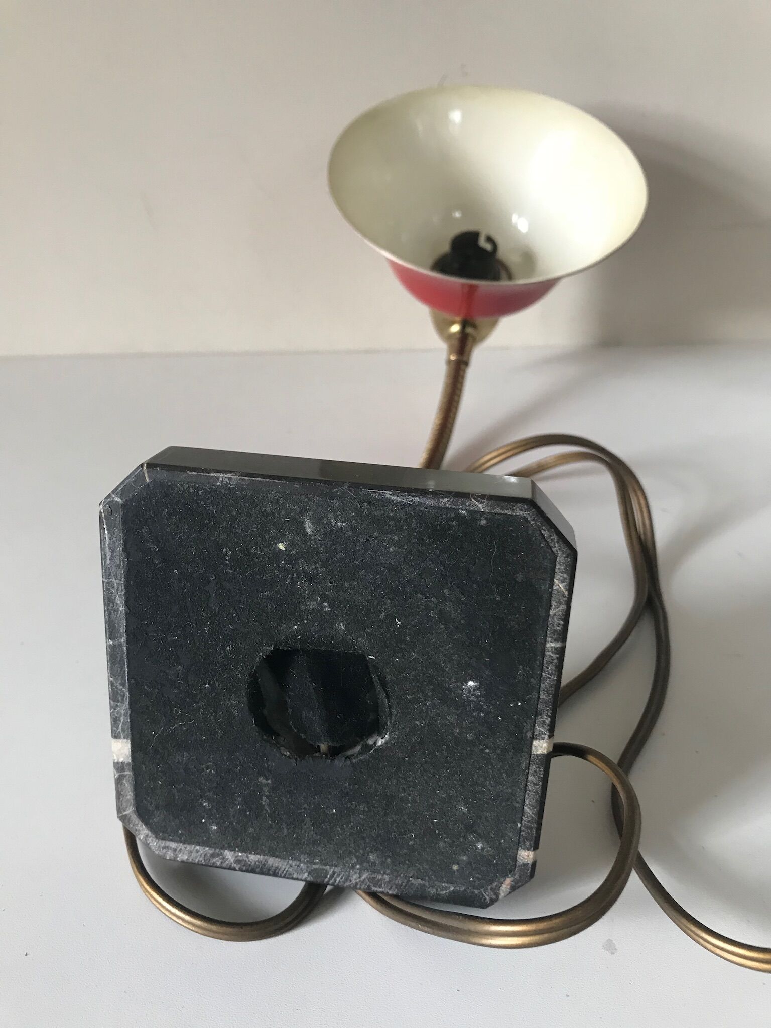 Lamp base marble vintage 60