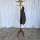 Porte-manteau vintage en bois cintré, arbre à hall Thonet, meuble d'entrée en bois foncé