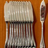 Christofle Perles 12-piece fish cutlery set, excellent condition