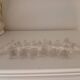Set of 10 glass knife rests