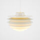 Medium white Verona lamp by Svend Middelboe for Nordisk Solar