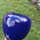 Intense blue ceramic vase