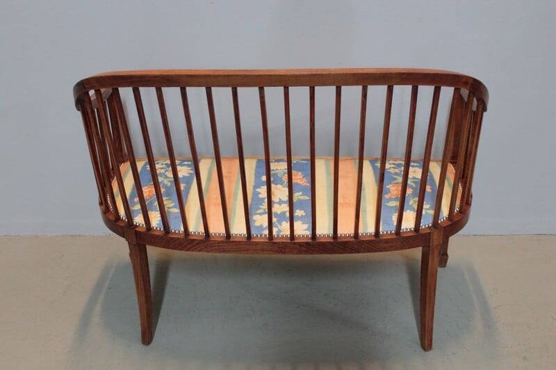 Art Deco Bench in 20th Century Beech