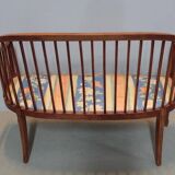 Art Deco Bench in 20th Century Beech