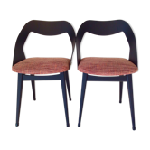 Paire de chaises louis Paolozzi pour Zol des années 50