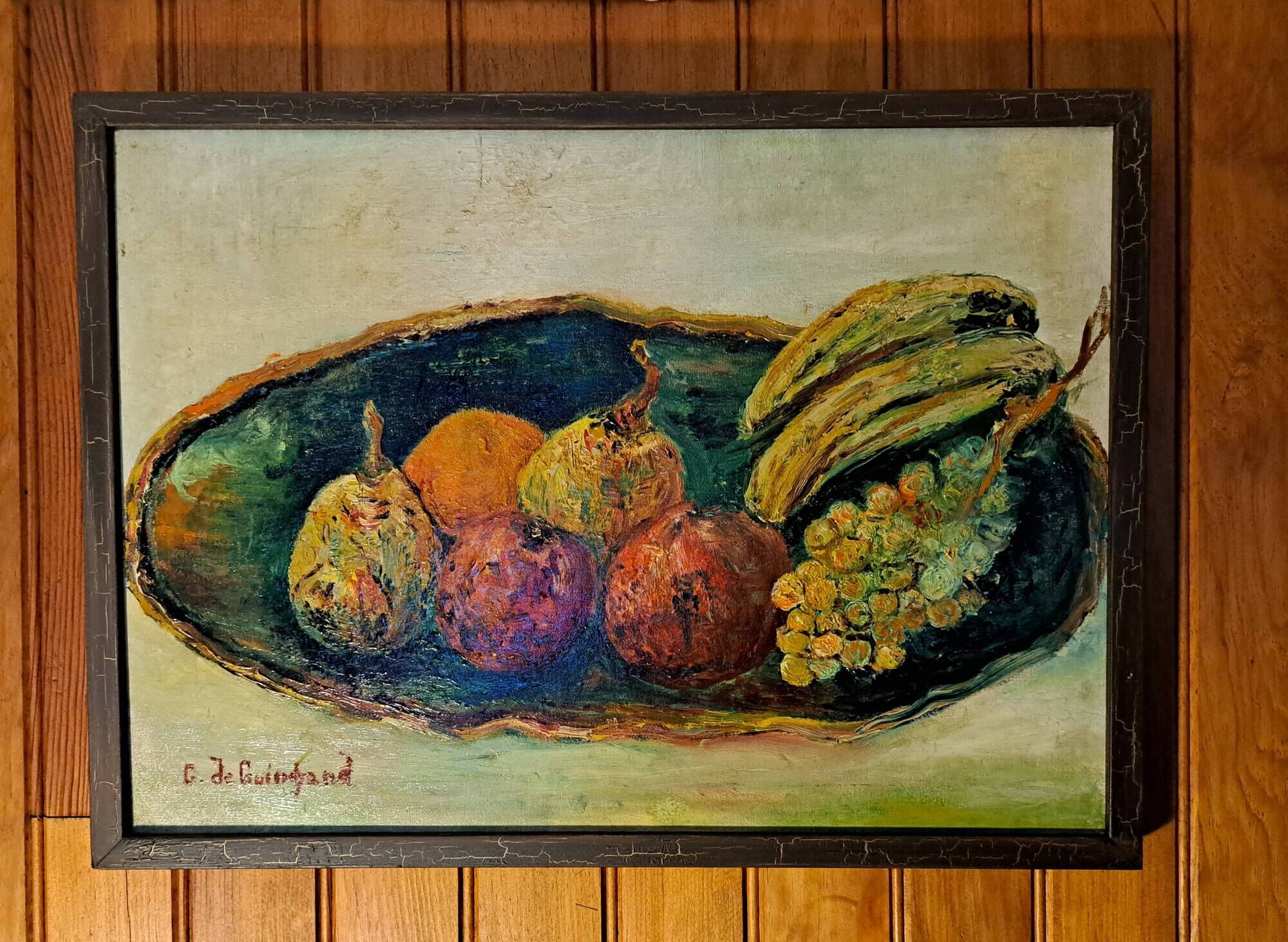 Realistic painting, oil on canvas signed - Still life and its symbols