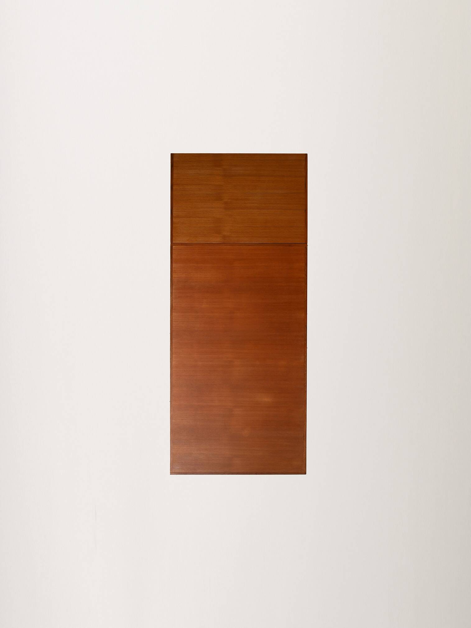 Scandinavian extendable teak and oak dining table 1960s