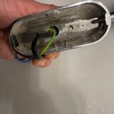 Chrome Satinated Glass Sconces Set of 2 1970’s