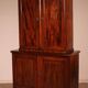 small two-body solid mahogany desk from the early 19th century with writing surface