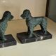 Art Deco poodle-shaped bookends