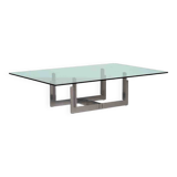 'Florian' coffee table in steel by Carlo Scarpa