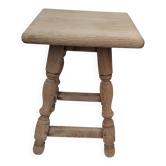 Old vintage sandblasted stool