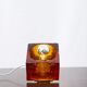 Cubic table lamp "Coca" in Murano glass, Italy, 1970s