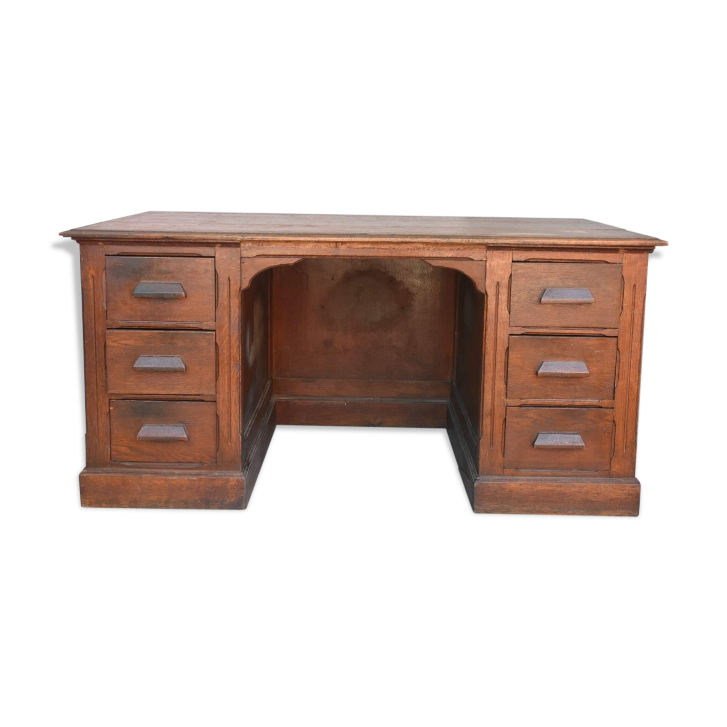 Official Town Hall time 1900 oak desk