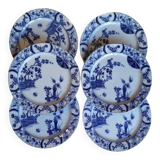 Lot d'assiettes à dessert modèle Japon par Creil et Montereau XIXème