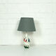Hand painted ceramic table lamp, Mid-Century, Italy 1950s