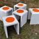 Set of 5 stools Shoemaker