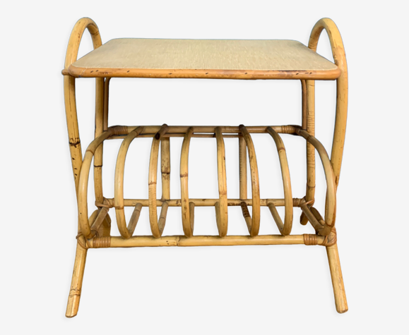 Table de chevet en rotin
