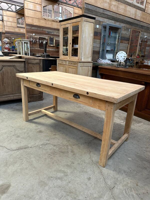 Table de boucherie en hêtre massif