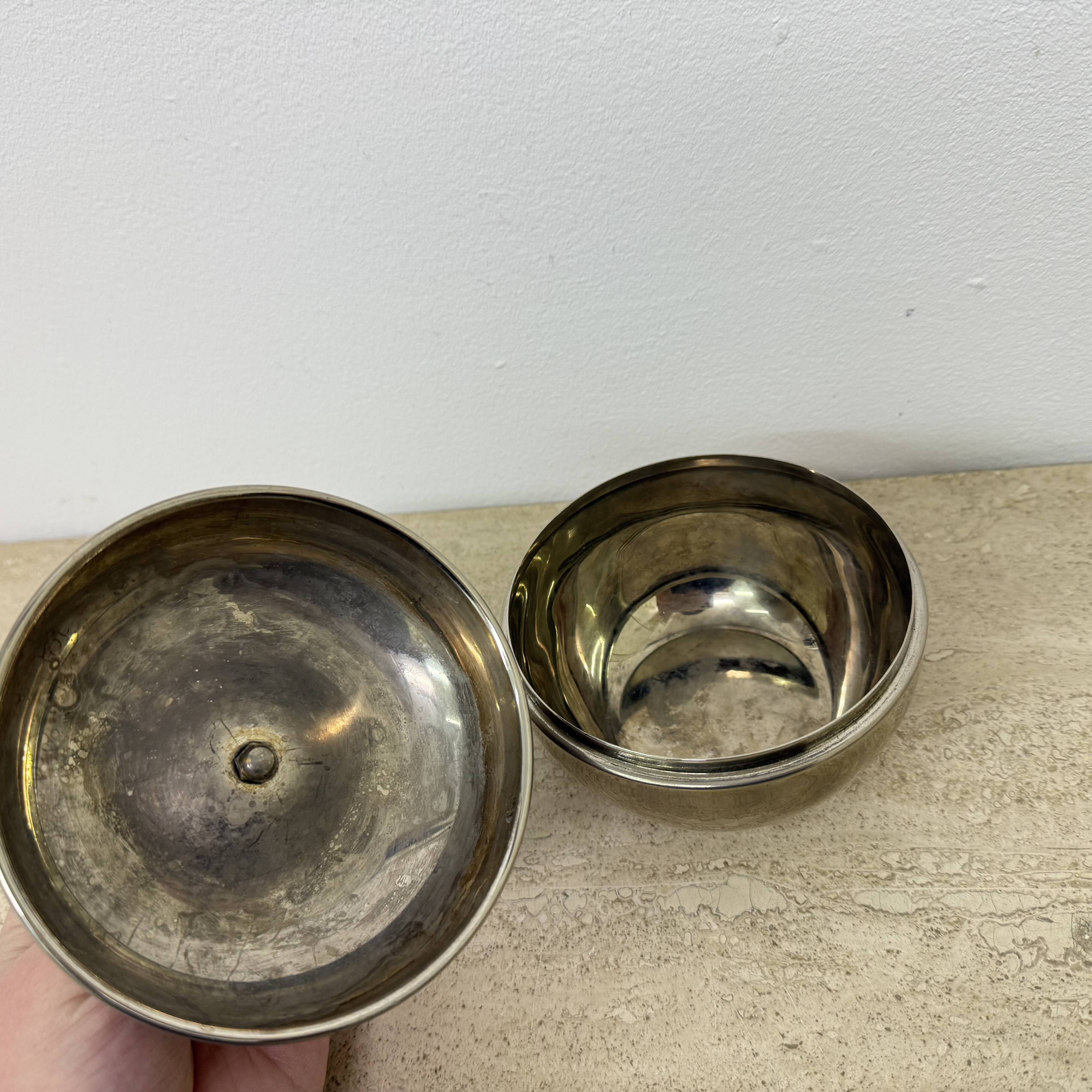 Vintage apple shaped trinket box , 1970s